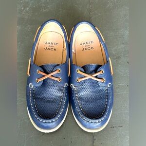 Janie and Jack Kids Boat Shoes - Navy - Size 2